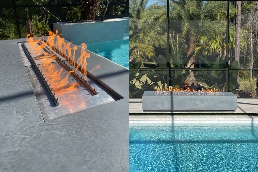 Outdoor fire pit gas line installation and hookup